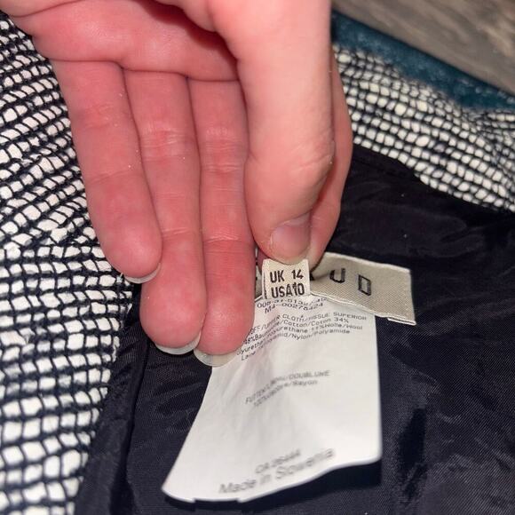 Vintage Louis Féraud Wool Blend Blazer- Tweed Luxury Designer Blazer- Size US 10 - Picture 11 of 15